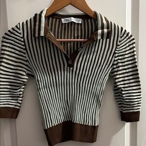 Zara striped polo